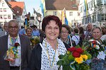 Biberacher Sch�tzenfest Jahrg�ngerumzug 2011: Jahrgang 1936 die 75er