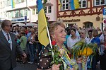 Biberacher Sch�tzenfest Jahrg�ngerumzug 2011: Jahrgang 1936 die 75er