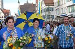 Biberacher Sch�tzenfest Jahrg�ngerumzug 2011: Jahrgang 1961 die 40er zum ersten Mal im Biberacher Jahrg�ngerumzug 